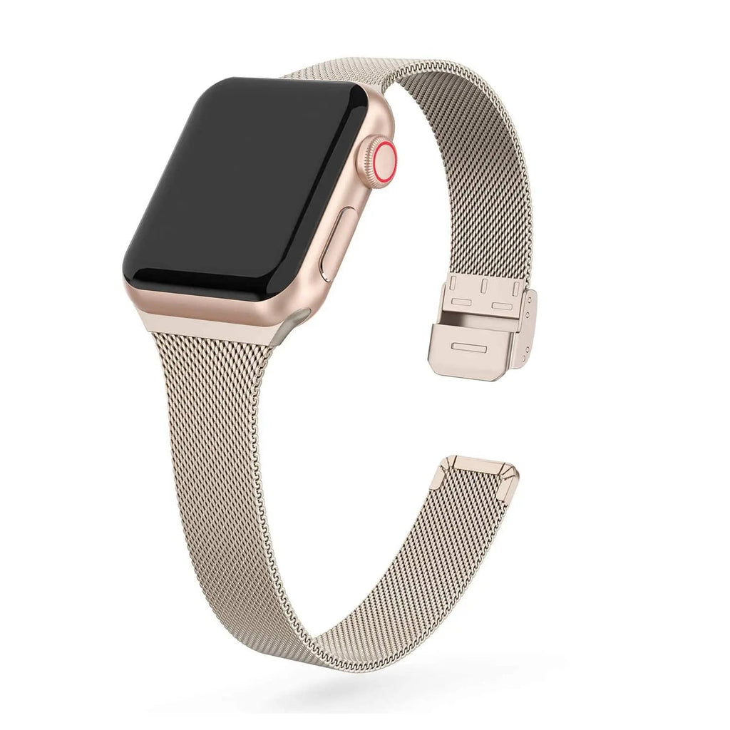 Apple Watch Stainless Steel Link Band — Magnetic Clasp, Sizes