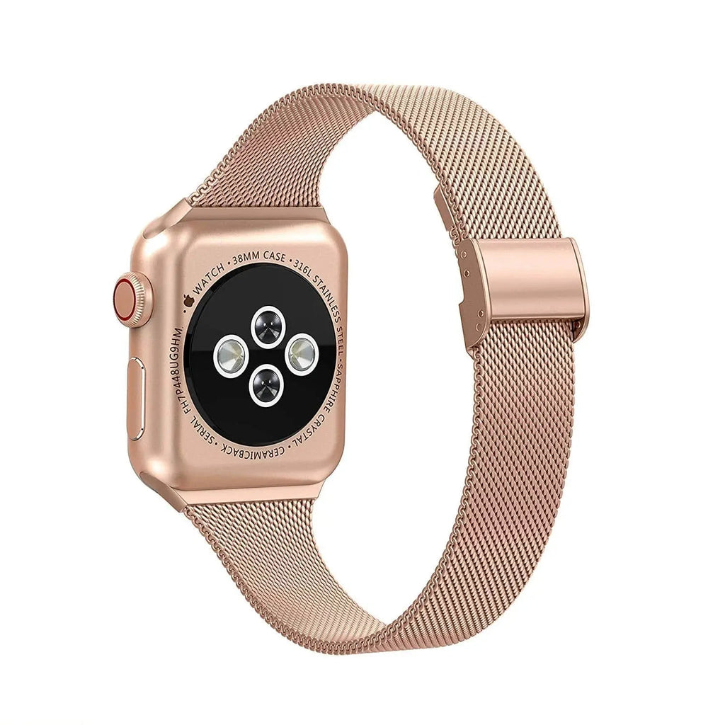 Apple Watch Stainless Steel Link Band — Magnetic Clasp, Sizes