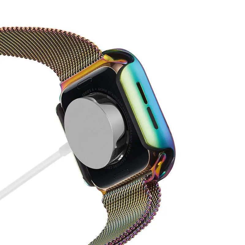 حافظة ألومنيوم تغطي ساعة Apple Watch Series 4 و5 بالكامل، بمقاس 40mm أو 44mm