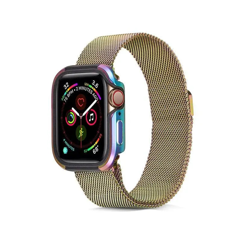 حافظة ألومنيوم تغطي ساعة Apple Watch Series 4 و5 بالكامل، بمقاس 40mm أو 44mm