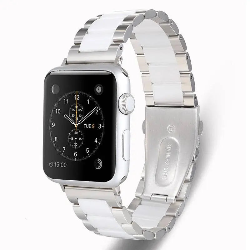 Correa de metal y cerámica para Apple Watch — Series 10/11/12, Ultra 49mm