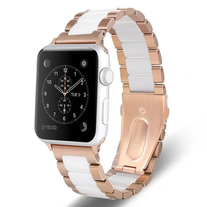 Correa de metal y cerámica para Apple Watch — Series 10/11/12, Ultra 49mm