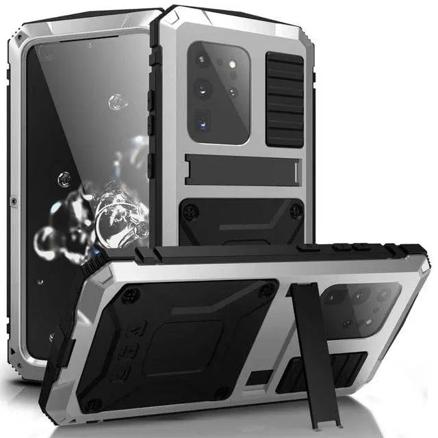 Samsung Galaxy S20 Plus/Ultra Aluminum Case, Tempered Glass