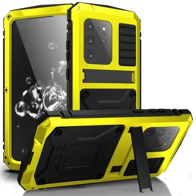 Samsung Galaxy S20 Plus/Ultra Aluminum Case, Tempered Glass