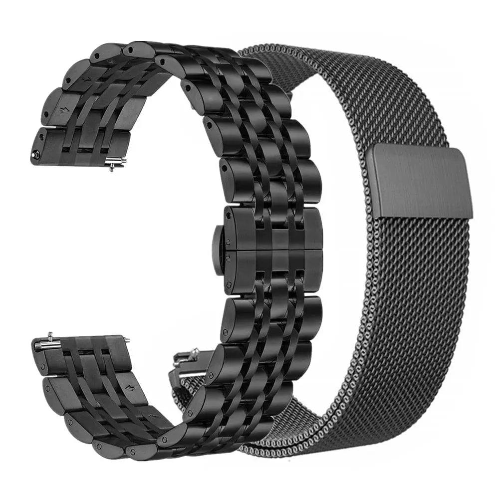 Galaxy Watch 4/5/6 Adjustable Stainless Steel Band — Secure Clasp