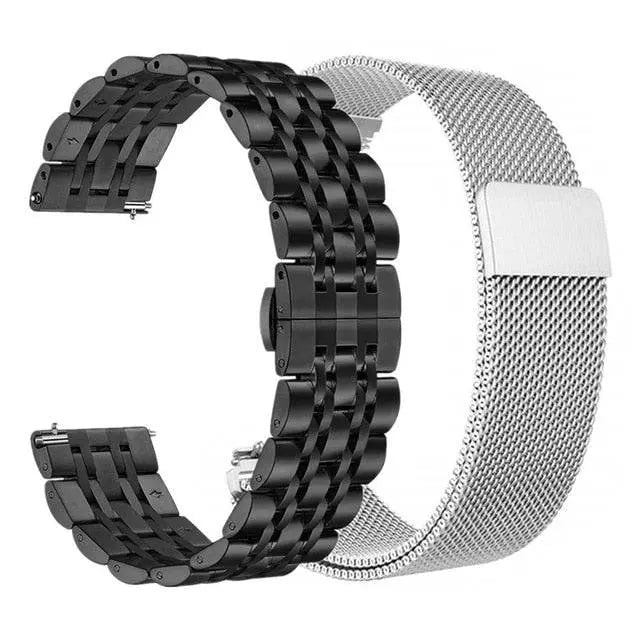 Galaxy Watch 4/5/6 Adjustable Stainless Steel Band — Secure Clasp
