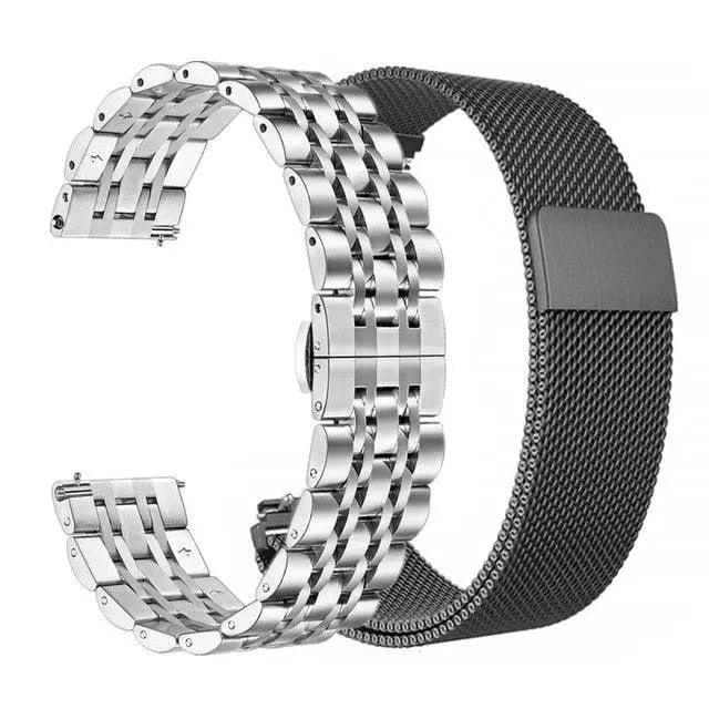 Galaxy Watch 4/5/6 Adjustable Stainless Steel Band — Secure Clasp