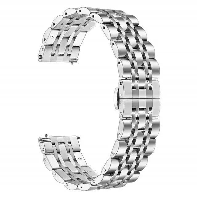 Galaxy Watch 4/5/6 Adjustable Stainless Steel Band — Secure Clasp