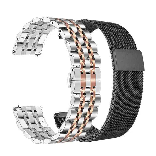 Galaxy Watch 4/5/6 Adjustable Stainless Steel Band — Secure Clasp