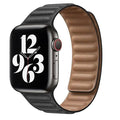 Correa magnética ajustable de cuero para reloj inteligente, fundas de 38-49 mm
