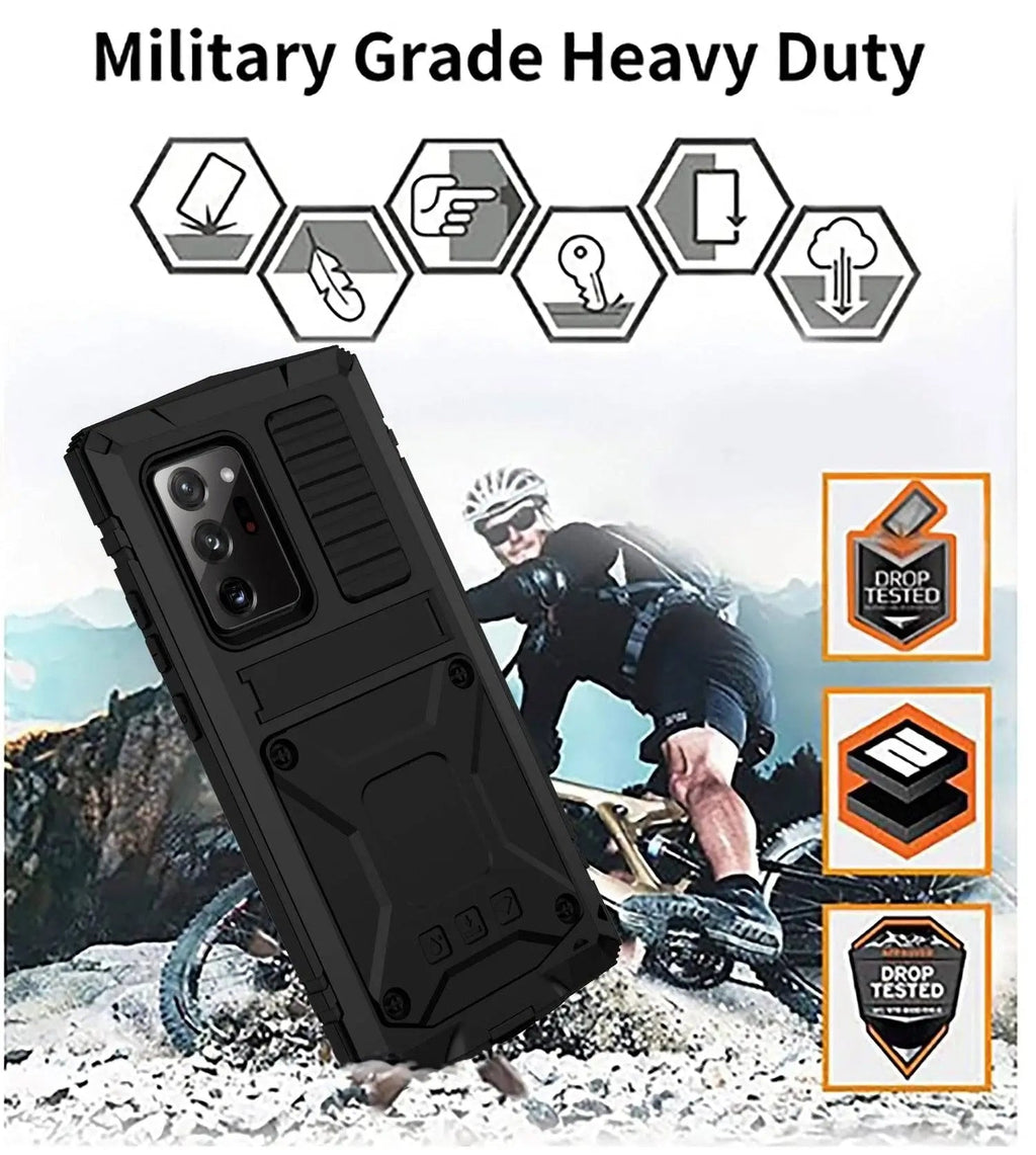 Note 20 & Note 20 Ultra Aluminum Case — Tempered Glass, Kickstand