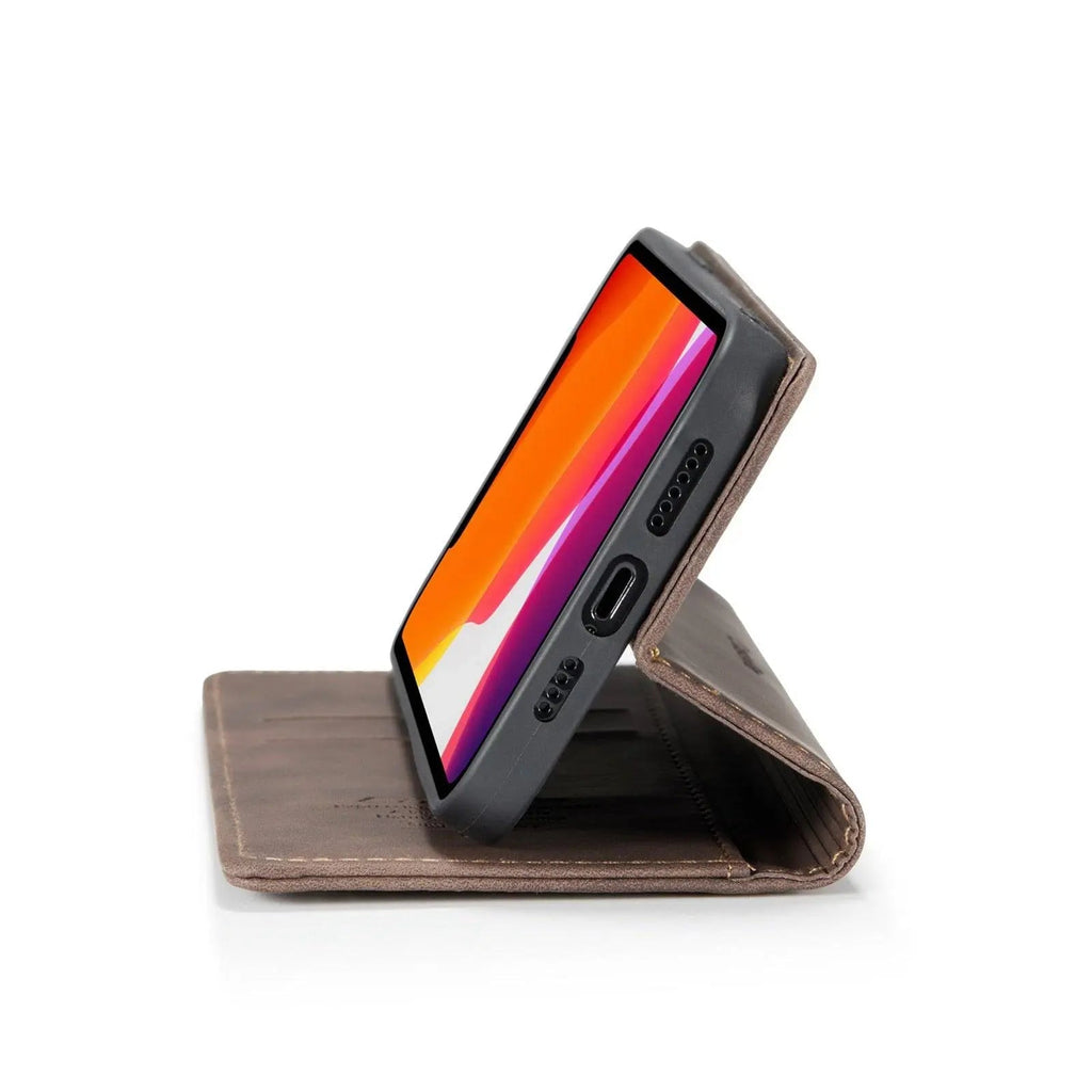 iPhone 12 Leather Wallet Case — Card Slots for Mini, Pro & Pro Max