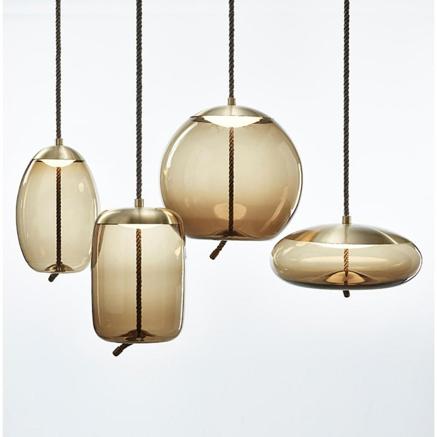 Nordic Rope & Glass Pendant Lights