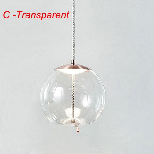 Nordic Rope & Glass Pendant Lights