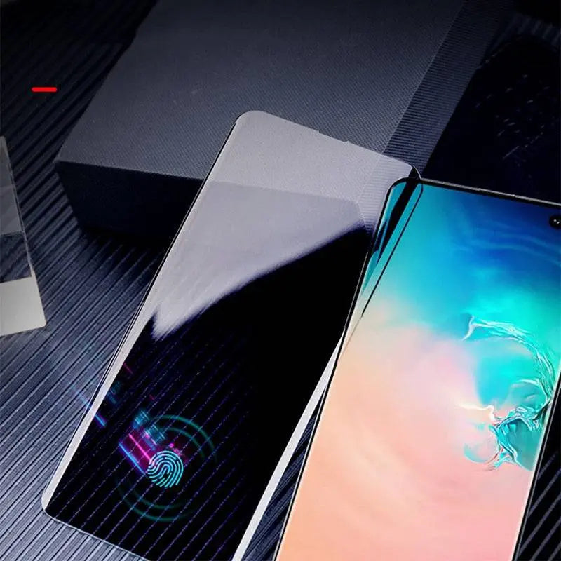Hærdet anti-spion-glas til Samsung S21/S20/S10/S9/S8/Note20/10/9/8