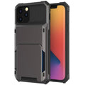 ブラックマンバ アーマー カードウォレットケース - ミリタリーグレード、iPhone X–13