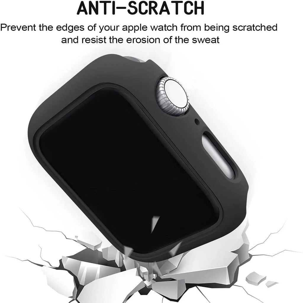 Polycarbonaat hoesje voor Apple Watch Series 7, 41mm/45mm + schermbescherming