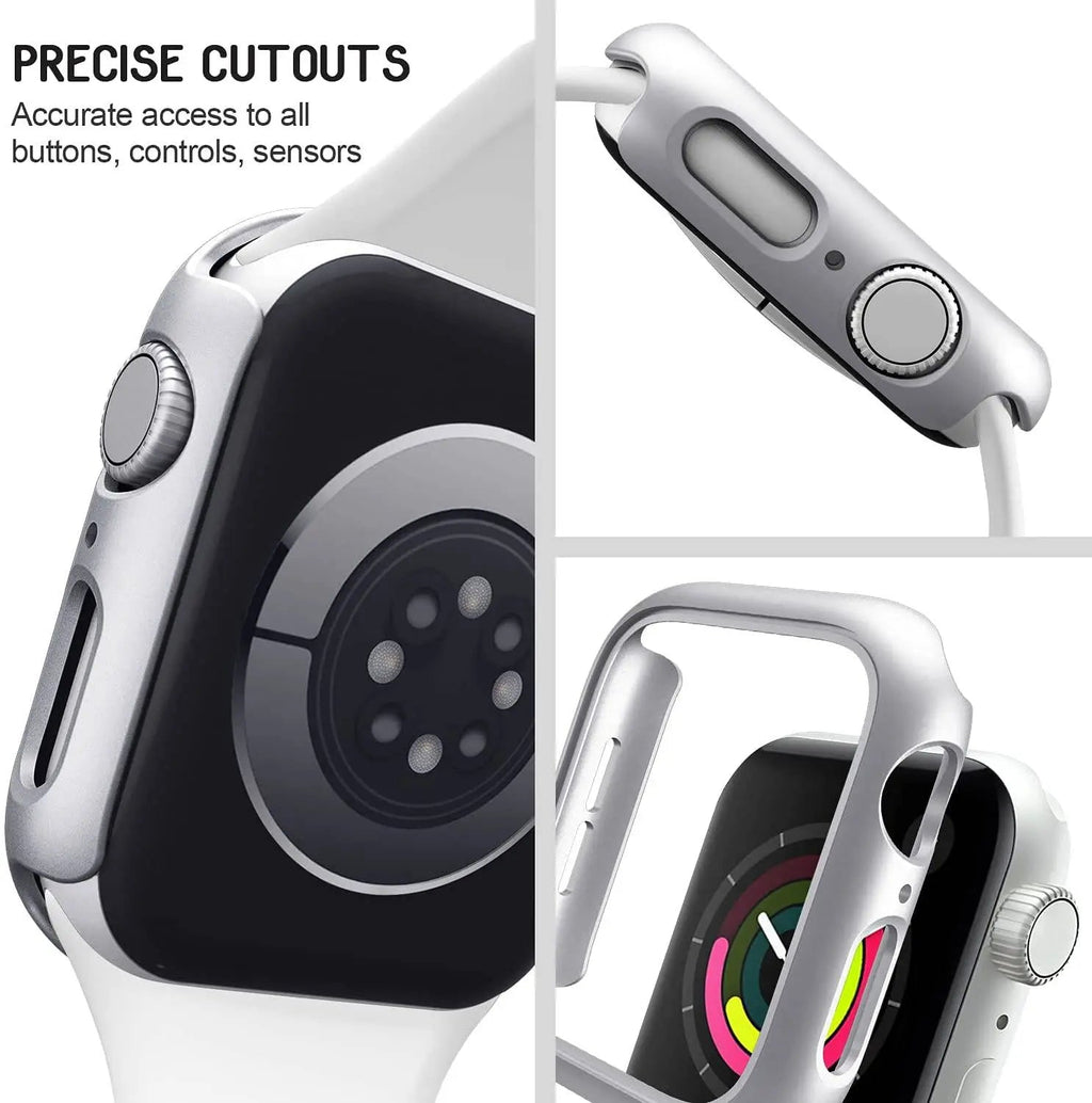 Polycarbonaat hoesje voor Apple Watch Series 7, 41mm/45mm + schermbescherming