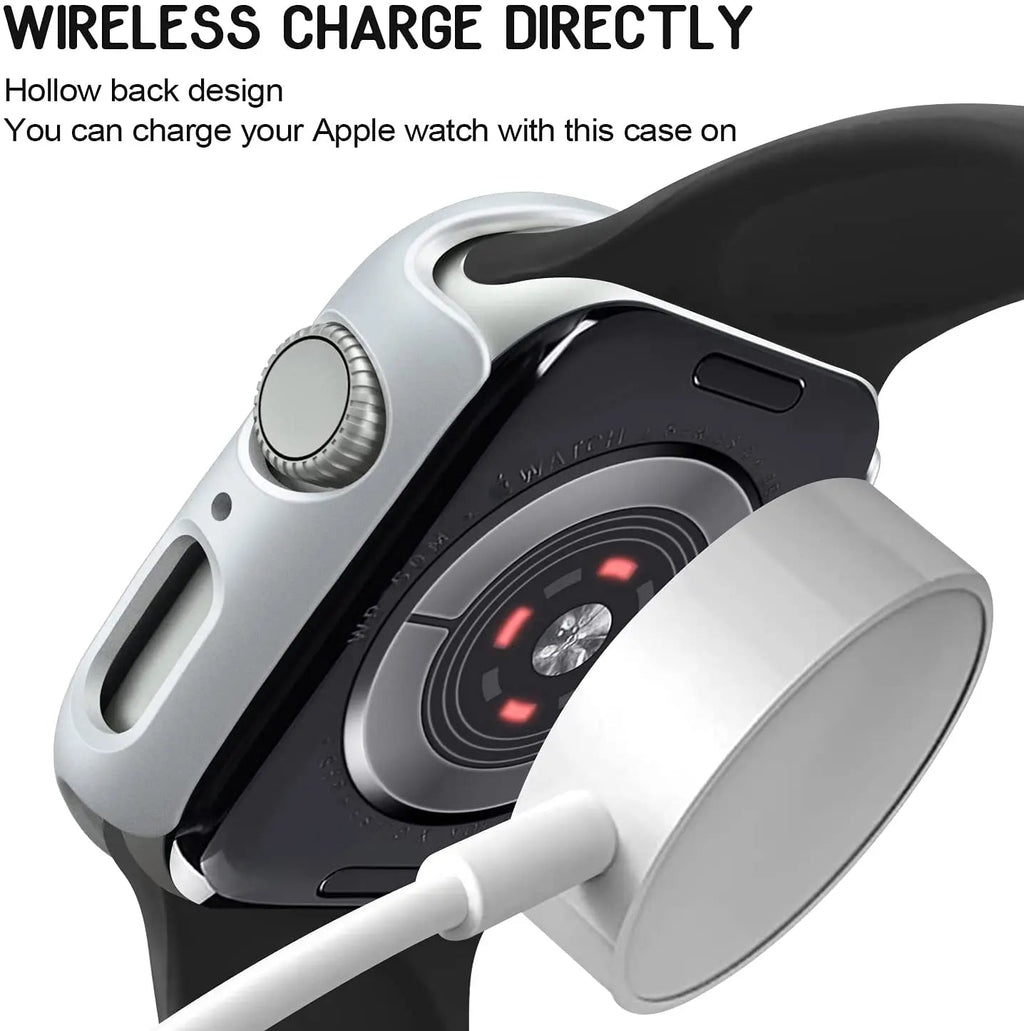 Polycarbonaat hoesje voor Apple Watch Series 7, 41mm/45mm + schermbescherming