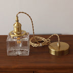 Jewel Glass & Brass Pendant Light