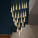 Waterdrop Fire Crystal Pendant Light
