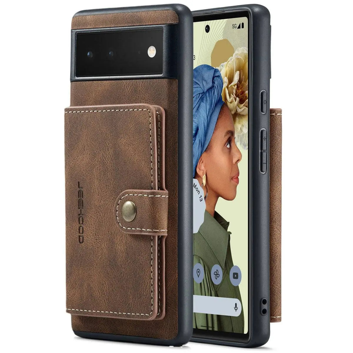 Funda tipo libro para Google Pixel 6 y Pixel 6 Pro — Ranuras para tarjetas, acabado premium