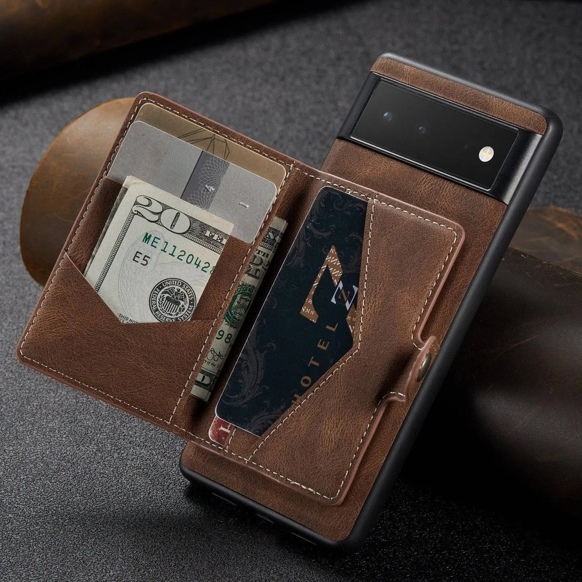 Funda tipo libro para Google Pixel 6 y Pixel 6 Pro — Ranuras para tarjetas, acabado premium