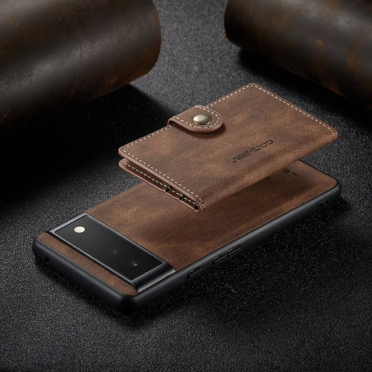 Funda tipo libro para Google Pixel 6 y Pixel 6 Pro — Ranuras para tarjetas, acabado premium
