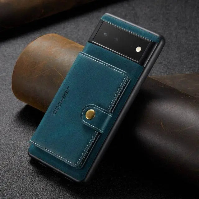 Funda tipo libro para Google Pixel 6 y Pixel 6 Pro — Ranuras para tarjetas, acabado premium