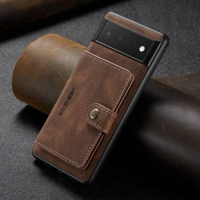 Funda tipo libro para Google Pixel 6 y Pixel 6 Pro — Ranuras para tarjetas, acabado premium