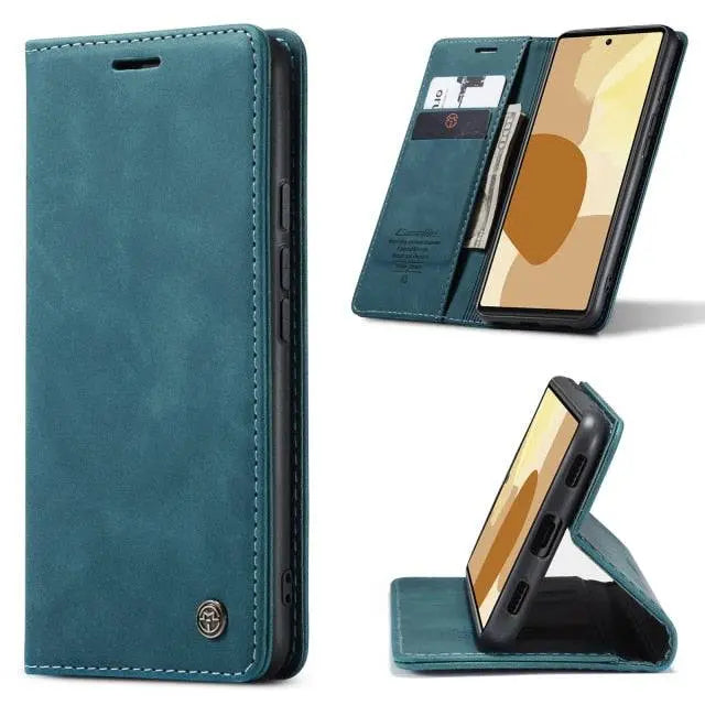 Foliohoes voor Google Pixel 6/6 Pro - kaarthouder met leerafwerking