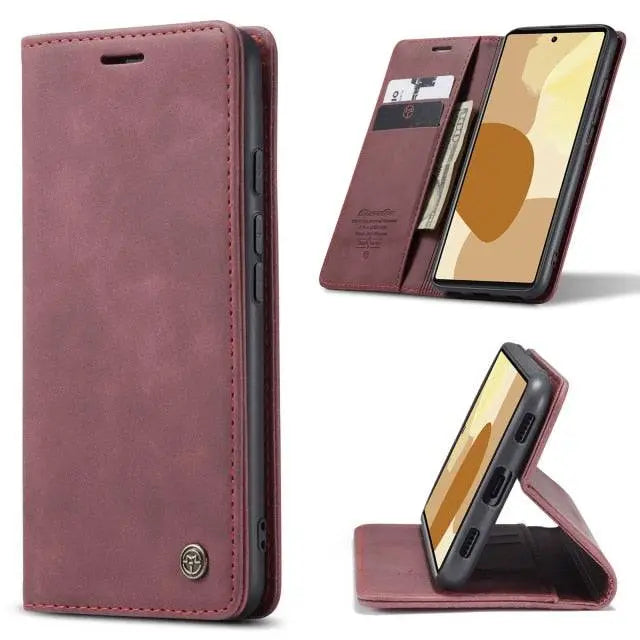 Foliohoes voor Google Pixel 6/6 Pro - kaarthouder met leerafwerking