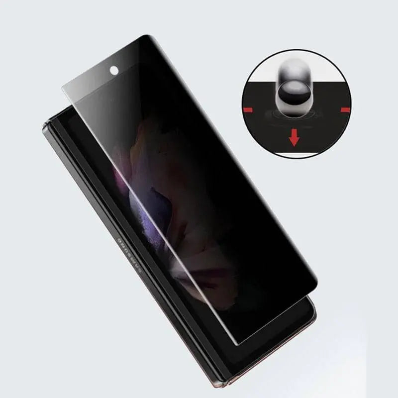 Personvernherdet glassbeskyttelse mot innsyn for Galaxy Z Fold3 5G, beskyttelse av indre og ytre skjerm