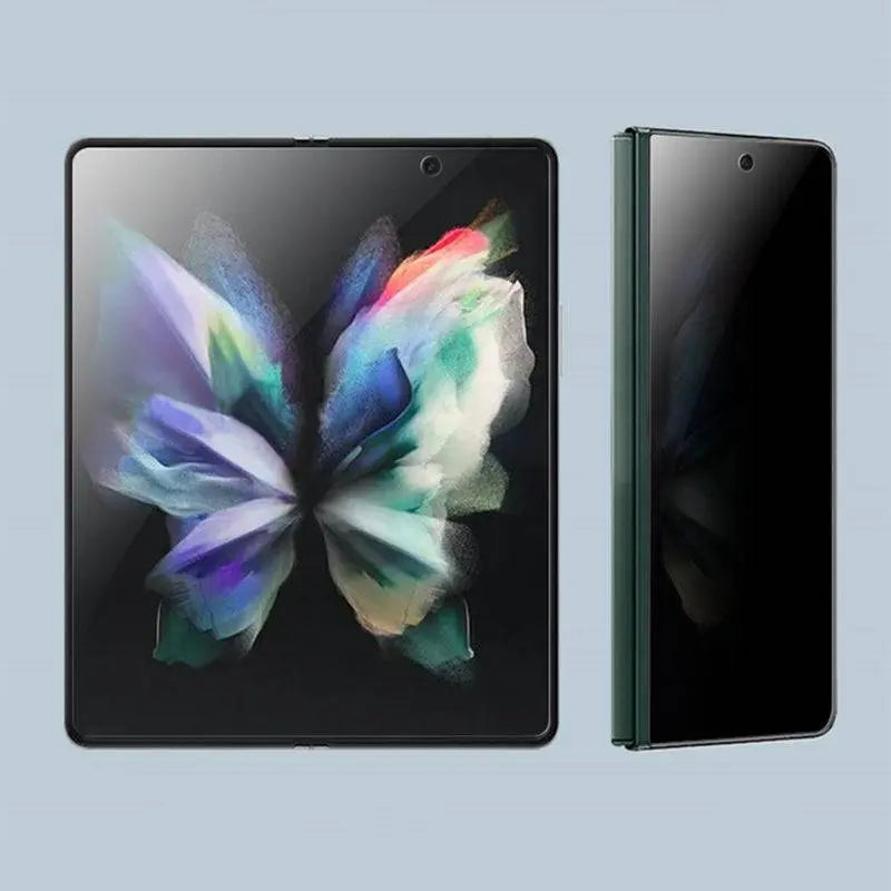 Personvernherdet glassbeskyttelse mot innsyn for Galaxy Z Fold3 5G, beskyttelse av indre og ytre skjerm