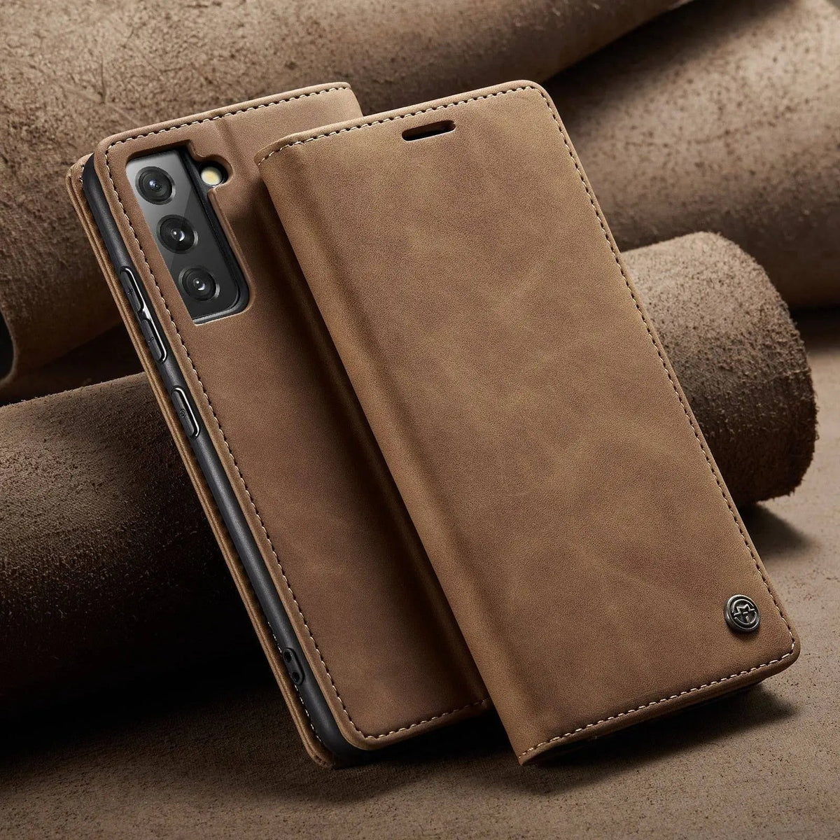 Leather Folio Case, Card Slots — Samsung Galaxy S22, S22 Plus & S22 Ultra