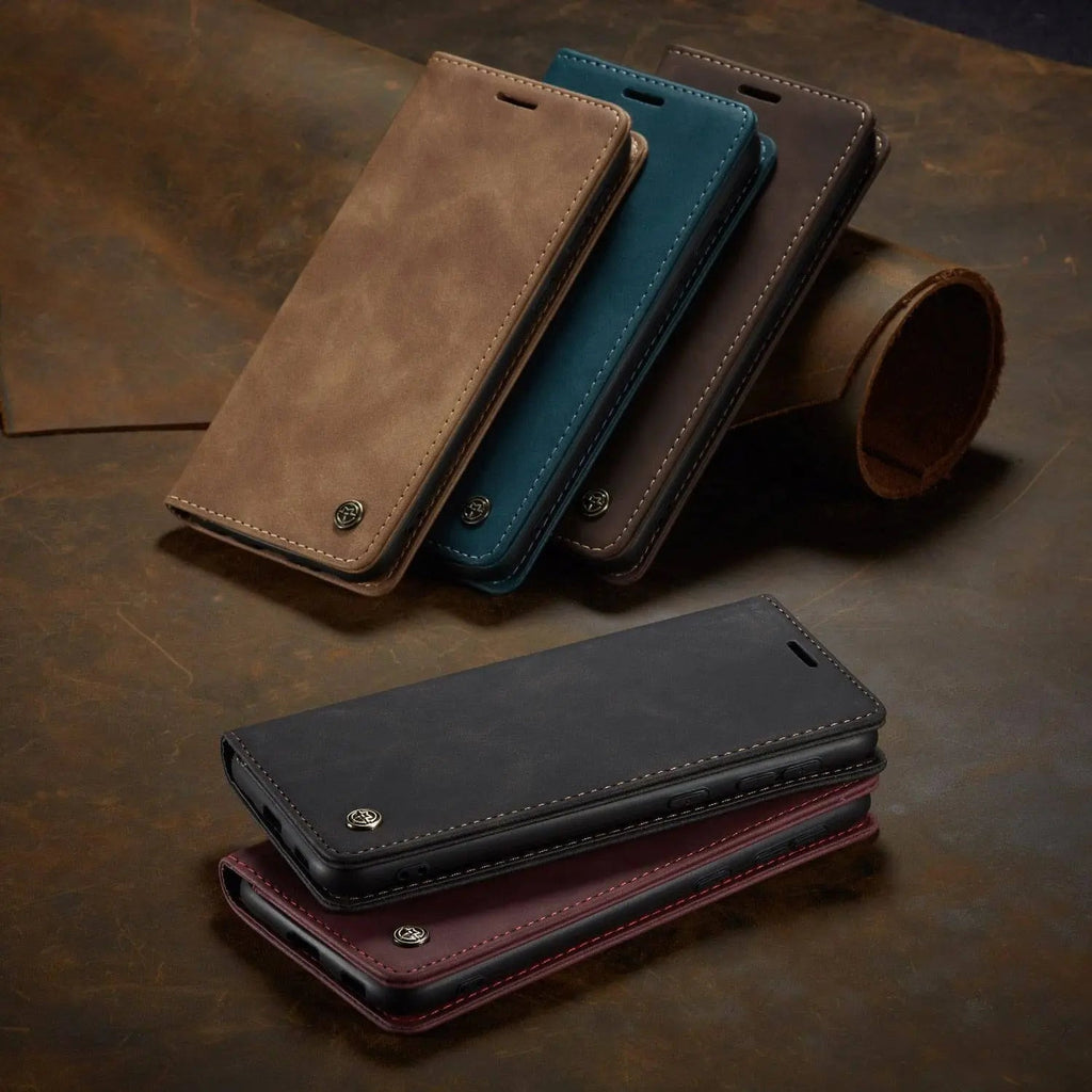 Leather Folio Case, Card Slots — Samsung Galaxy S22, S22 Plus & S22 Ultra