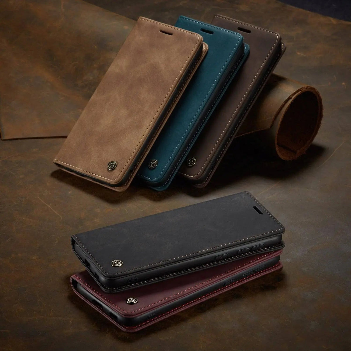 Leather Folio Case, Card Slots — Samsung Galaxy S22, S22 Plus & S22 Ultra