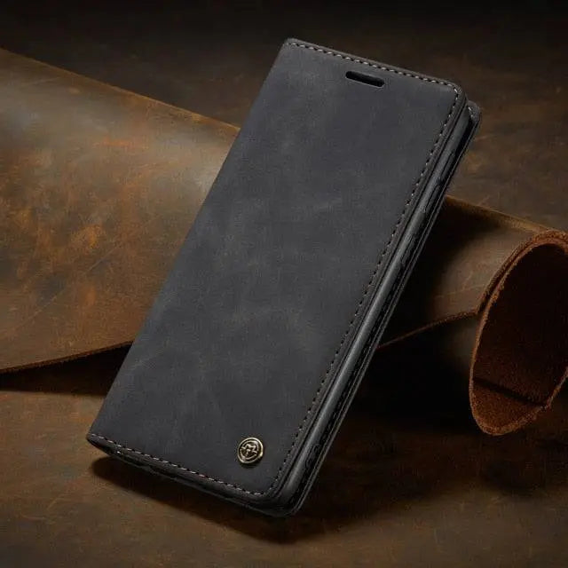 Leather Folio Case, Card Slots — Samsung Galaxy S22, S22 Plus & S22 Ultra