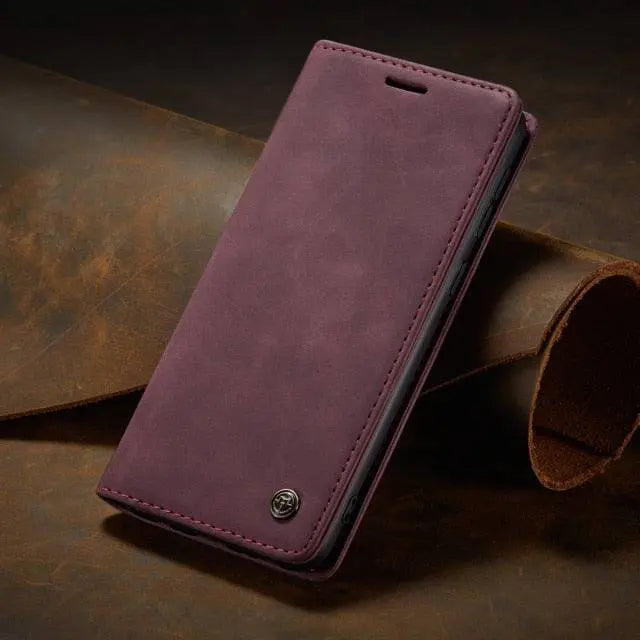 Leather Folio Case, Card Slots — Samsung Galaxy S22, S22 Plus & S22 Ultra