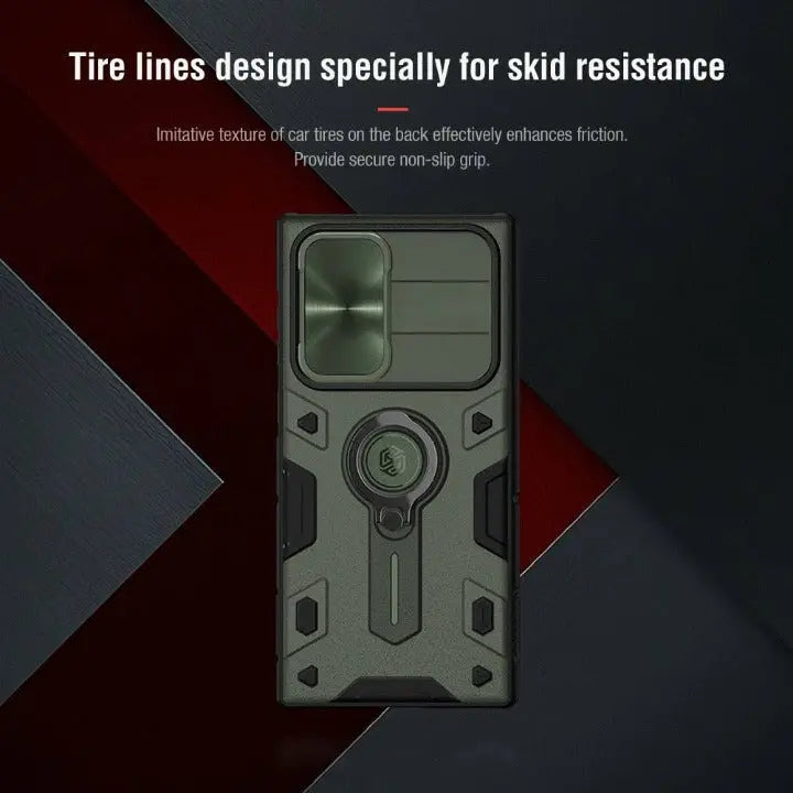 Galaxy S22 Ultra Aluminum Case — Kickstand, Camera Guard
