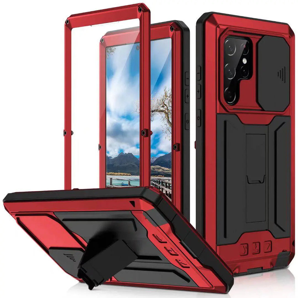 Samsung Galaxy S22 Series Aluminum Case — Kickstand & Screen Guard