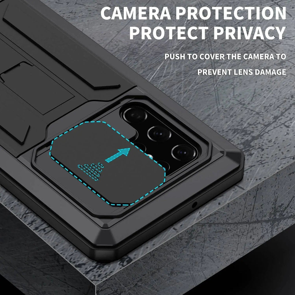 Samsung Galaxy S22 Series Aluminum Case — Kickstand & Screen Guard