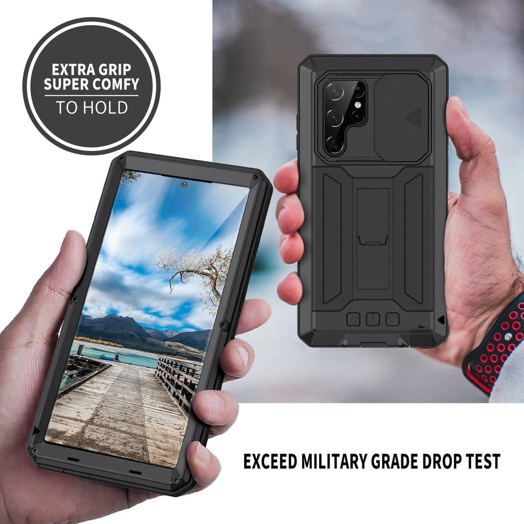Samsung Galaxy S22 Series Aluminum Case — Kickstand & Screen Guard