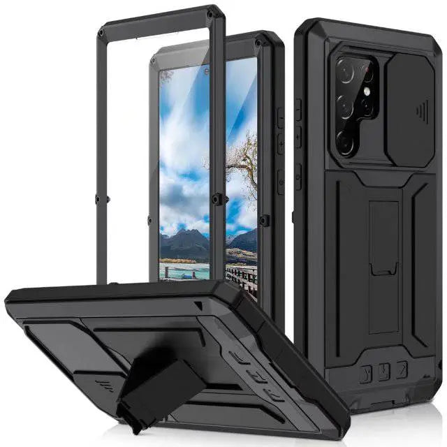 Samsung Galaxy S22 Series Aluminum Case — Kickstand & Screen Guard