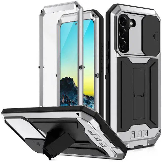 Samsung Galaxy S22 Series Aluminum Case — Kickstand & Screen Guard
