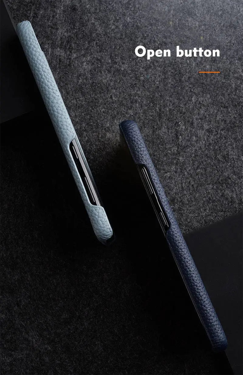 Nahkainen Samsung Galaxy S22 Ultra/S21/S20 Plus -kotelo — korttipaikat