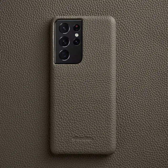 Nahkainen Samsung Galaxy S22 Ultra/S21/S20 Plus -kotelo — korttipaikat