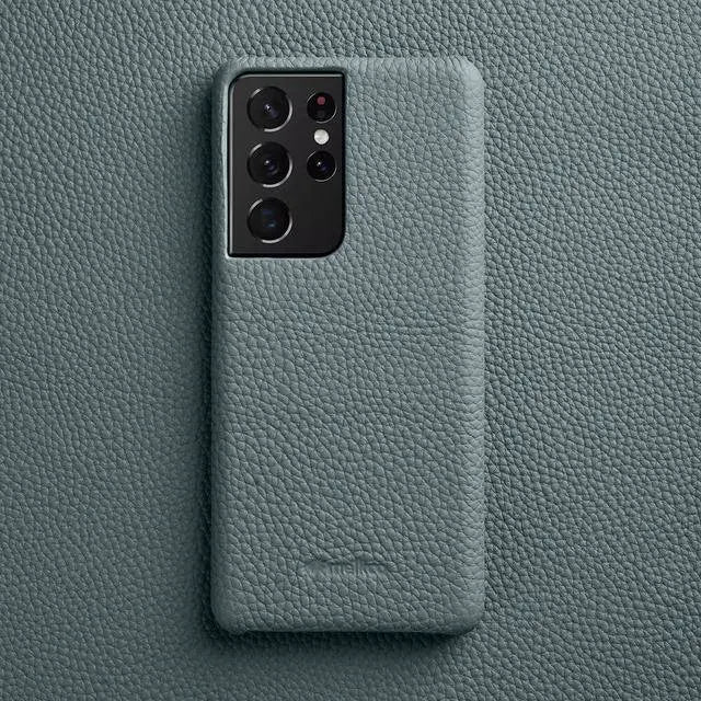 Nahkainen Samsung Galaxy S22 Ultra/S21/S20 Plus -kotelo — korttipaikat