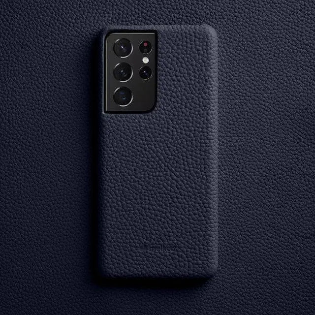 Nahkainen Samsung Galaxy S22 Ultra/S21/S20 Plus -kotelo — korttipaikat