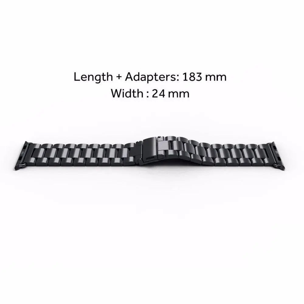 Apple Watch Stainless Steel Link Bracelet, 38–49mm, Butterfly Clasp